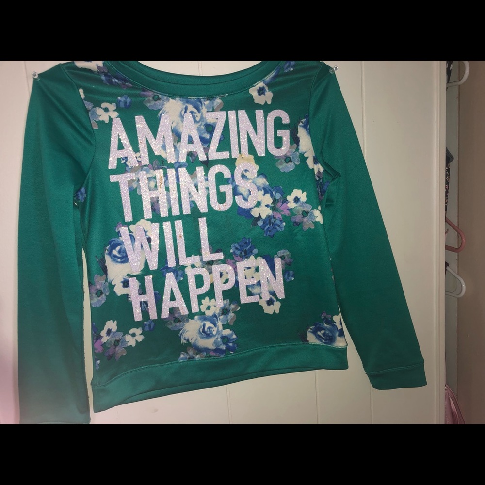 JUSTICE GIRLS SIZE 12 SWEATER